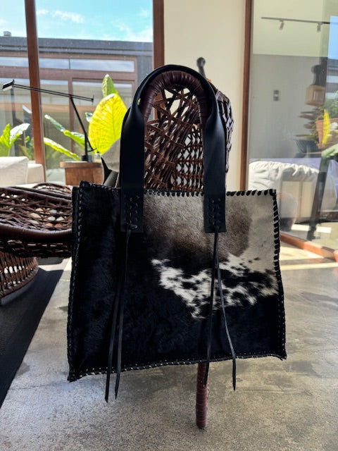 Cartera estancia negra pelo negro