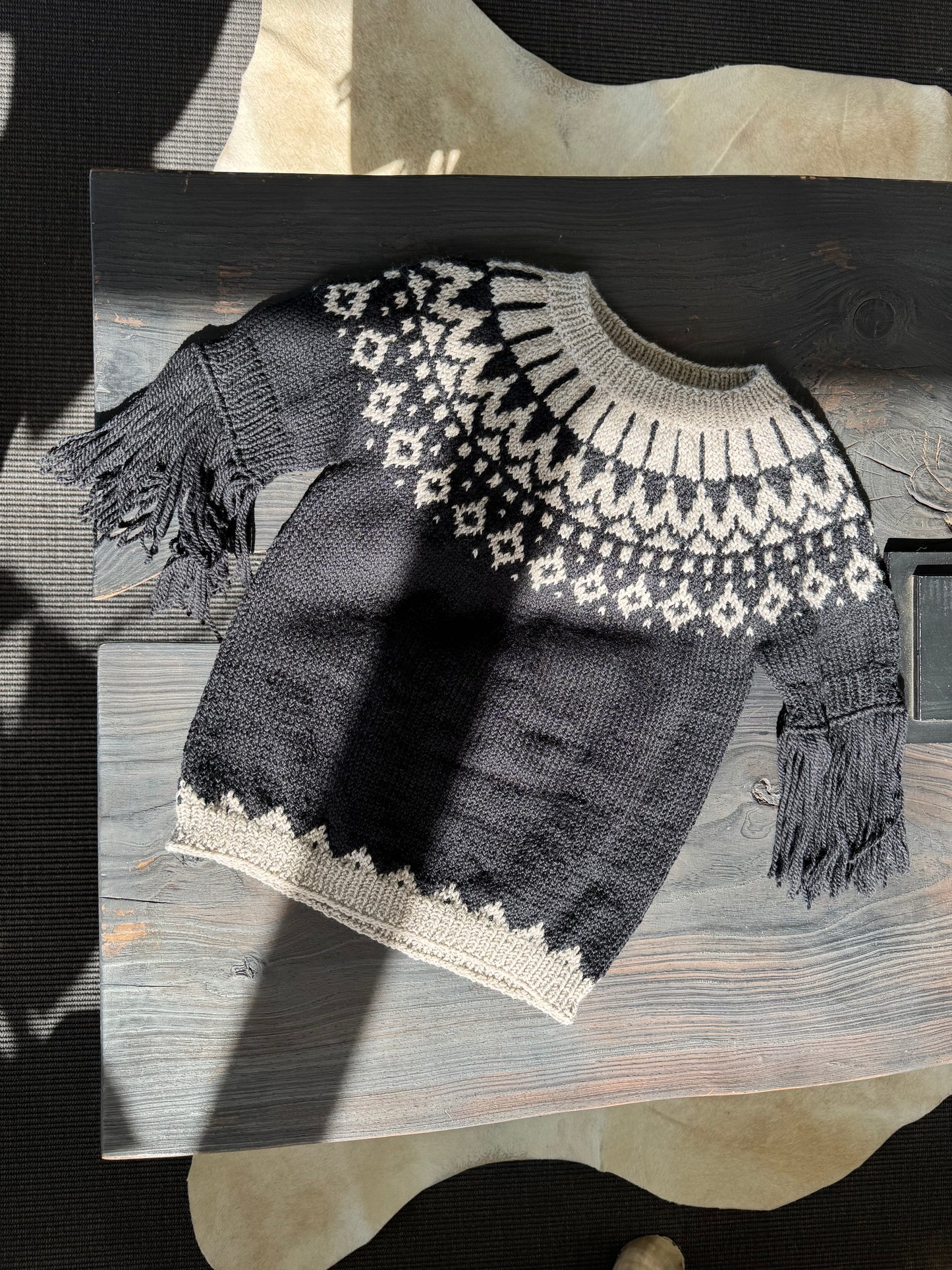 Sweater Andino flecos