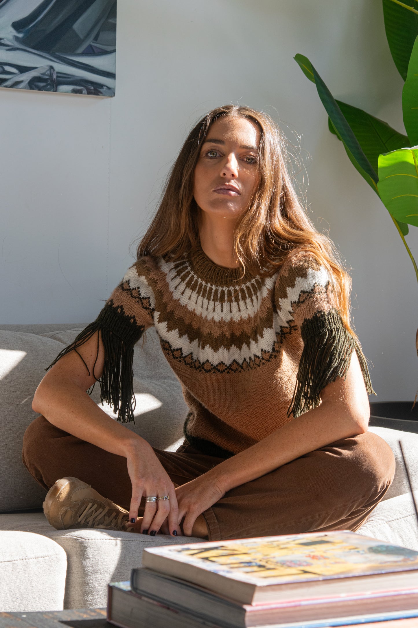 Sweater Patagonia flecos