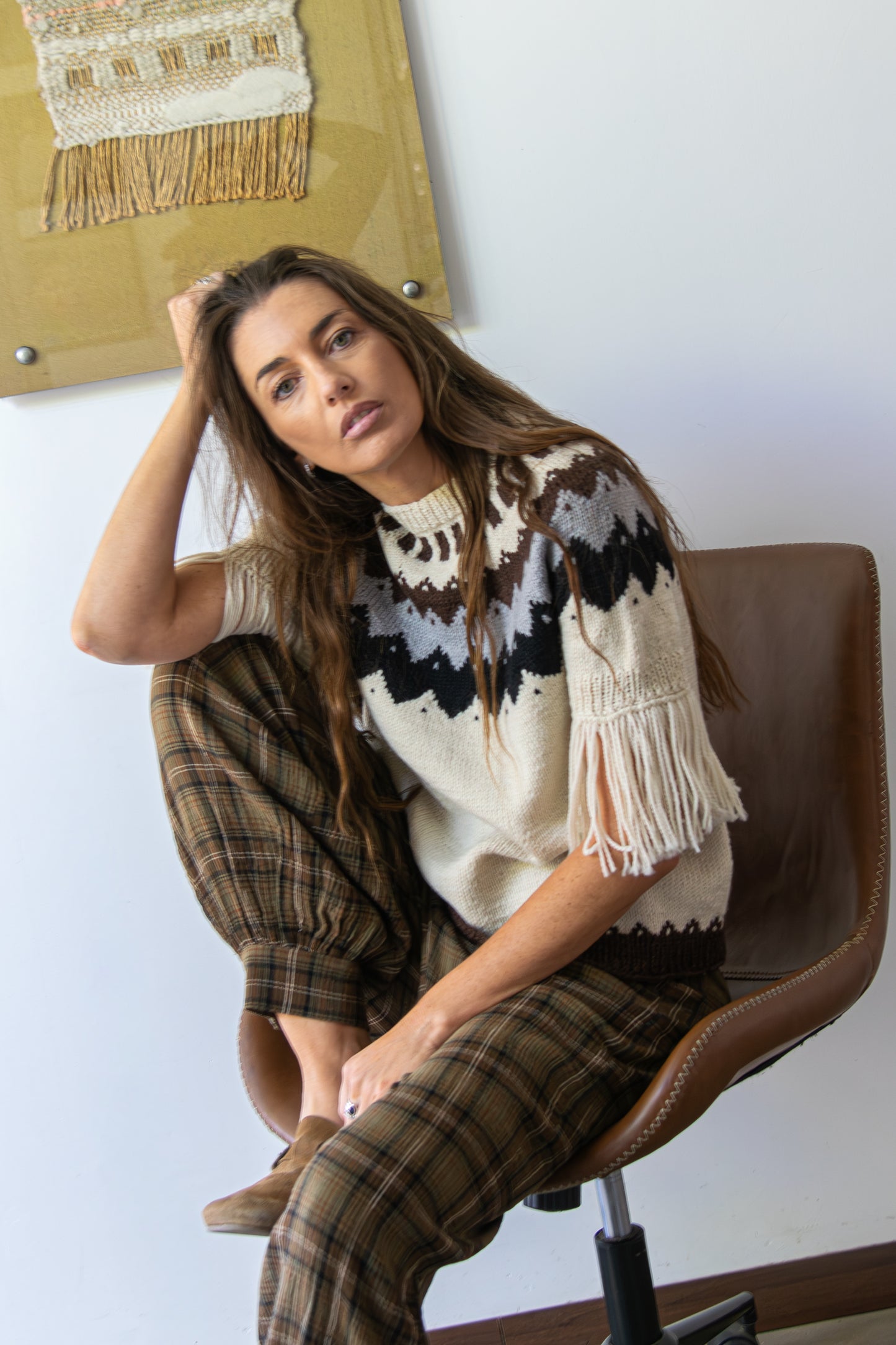 Sweater Patagonia flecos
