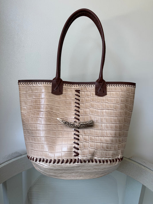 Maja Beige Croco / Moro