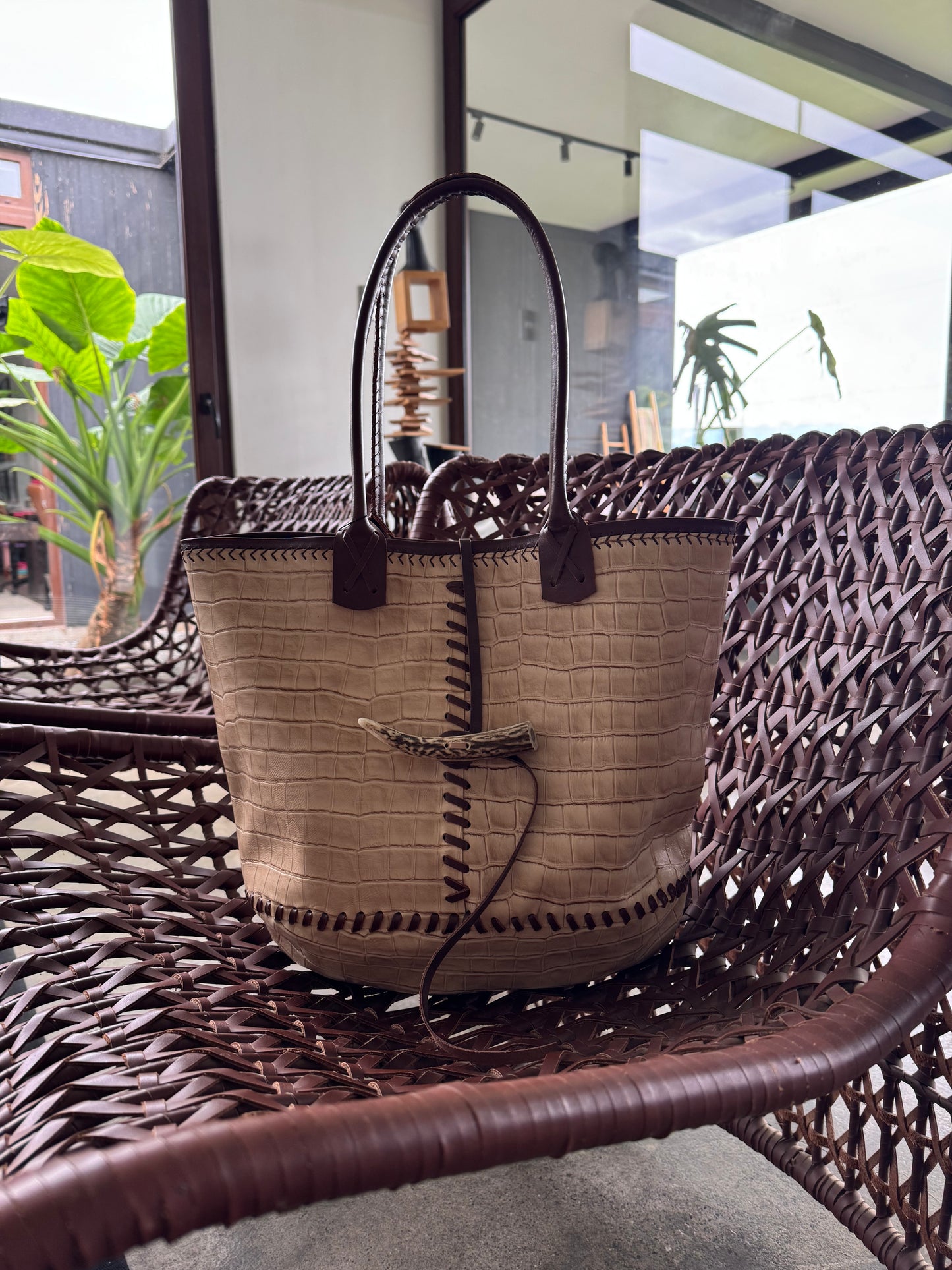 Maja Beige Croco / Moro