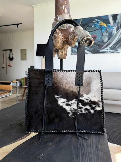 Cartera estancia negra pelo negro