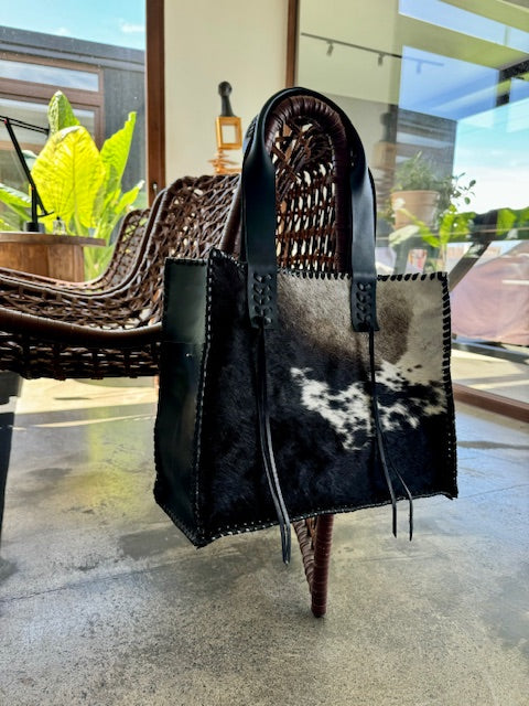 Cartera estancia negra pelo negro